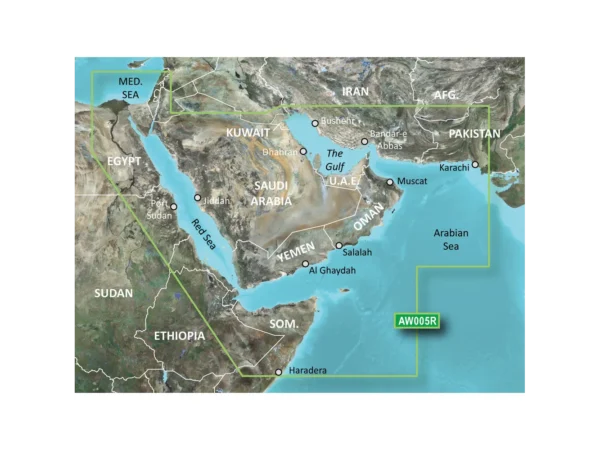 Garmin BlueChart® g3 Vision® HD - VAW005R - The Gulf & Red Sea - microSD™/SD™