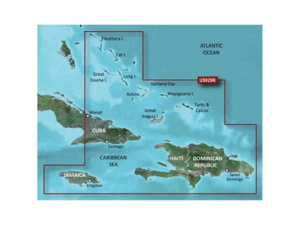 Garmin BlueChart® g3 HD - HXUS029R - Southern Bahamas - microSD™/SD™