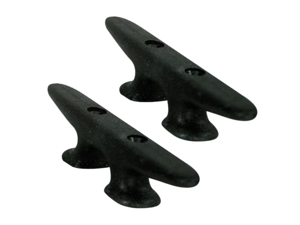 Whitecap Black Nylon Cleat 8" Pair