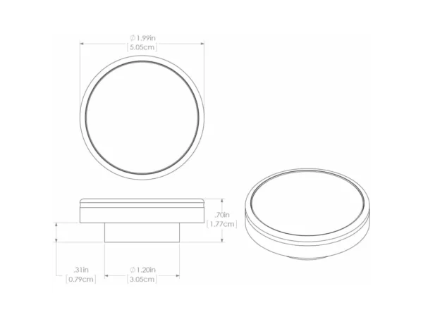 Lumitec Halo - Flush Mount Down Light - White Finish - 4-Color - White/Blue/Red/Purple Non-Dimming - Image 4