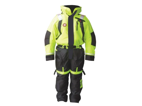 First Watch AS-1100 Flotation Suit - Hi-Vis Yellow - Large