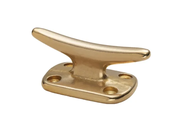 Whitecap Fender Cleat - Polished Brass - 2"