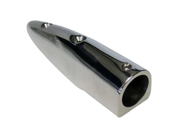 Whitecap 5-1/2° Rail End (End-In) - 316 Stainless Steel - 7/8" Tube O.D.