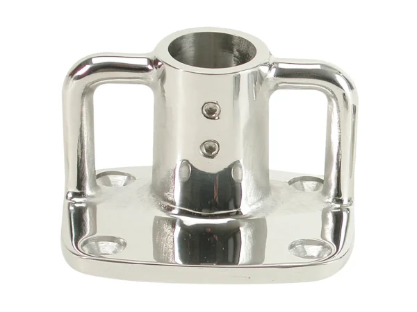 Whitecap 4° Rectangular Base - 316 Stainless Steel - 3-1/2" x 3"