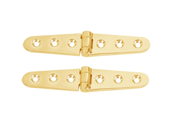 Whitecap Strap Hinge - Polished Brass - 6" x 1-1/8" - Pair