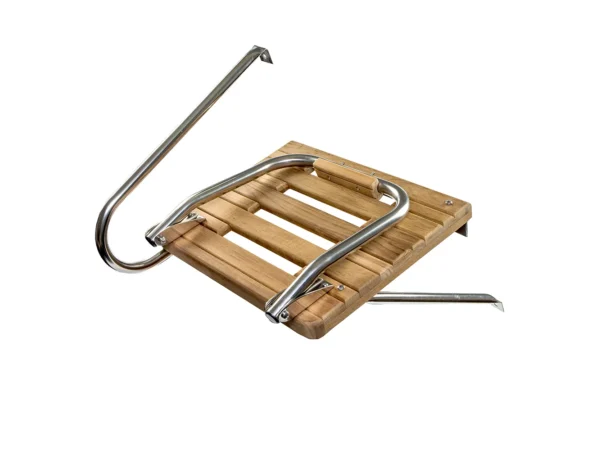 Whitecap Teak Swim Platform w/Ladder f/Outboard Motors - Image 3