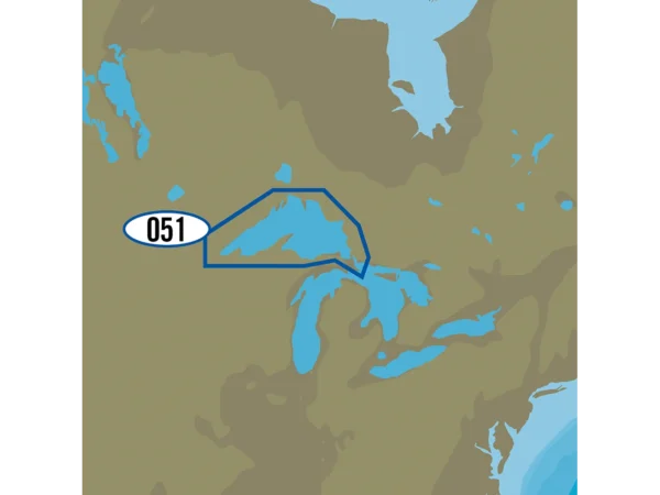 C-MAP MAX NA-M051/SD - Lake Superior Bathymetric SD Format