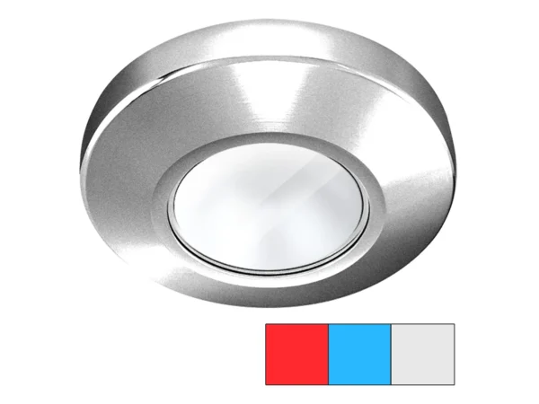 i2Systems Profile P1120 Tri-Light Surface Light - Red, Cool White & Blue - Brushed Nickel Finish