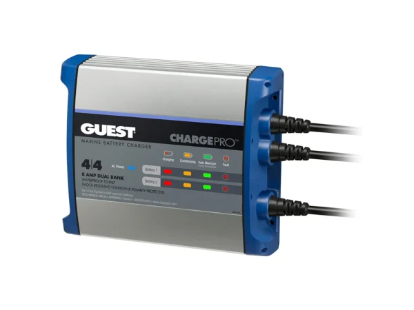 Guest On-Board Battery Charger 8A / 12V - 2 Bank - 120V Input