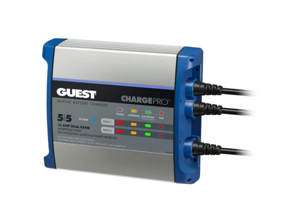 Guest On-Board Battery Charger 10A / 12V - 2 Bank - 120V Input