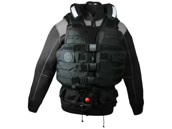 First Watch HBV-100 High Buoyancy Tactical Vest - Black - Medium to XL