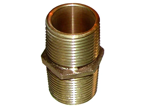 GROCO Bronze Pipe Nipple - 1/2" NPT