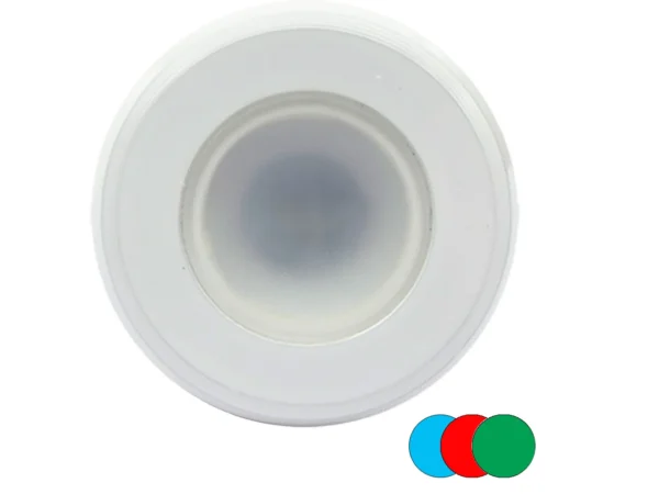 Shadow-Caster Color-Changing White, Blue & Red Dimmable - White Powder Coat Down Light