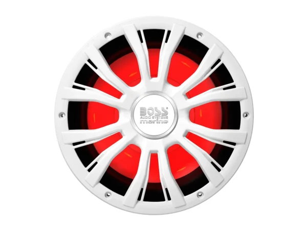 Boss Audio 10" MRG10W Subwoofer w/RGB Lighting - White - 800W