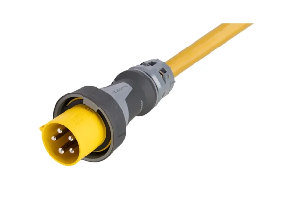 Marinco 100 Amp 120/208V 4-Pole, 5-Wire Shore Power Cable - No Neutral Wire - One-Ended Male Only Cord - Blunt Cut - 100'