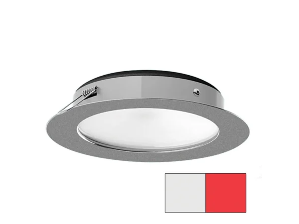 i2Systems Apeiron Pro XL A526 - 6W Spring Mount Light - Cool White/Red - Brushed Nickel Finish