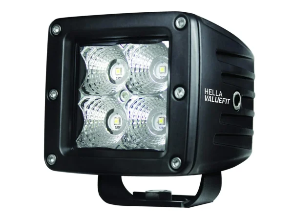 Hella Marine Value Fit LED 4 Cube Flood Light - Black