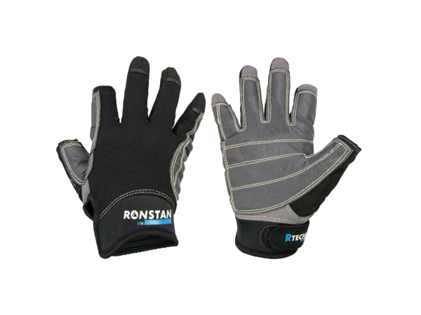 Ronstan Sticky Race Gloves - 3-Finger - Black - XL