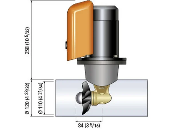 Quick Bow Thruster BTQ 110-25 25KGF - 12V - D110 - 1.3kW - Image 2