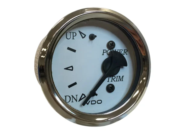 VDO Cockpit Marine 52MM (2-1/16") Trim Gauge f/Johnson/Envinrude Engines - White Dial/Chrome Bezel