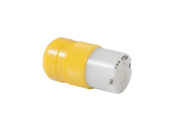 Marinco Locking Connector - 15A, 125V - Yellow - Image 2