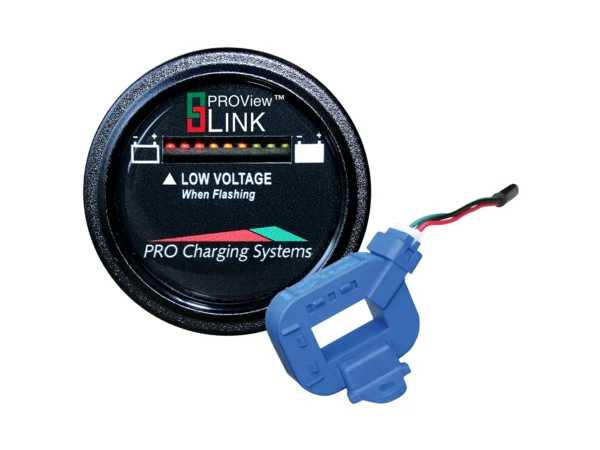 Dual Pro Lithium Battery Gauge - Single - Round Display