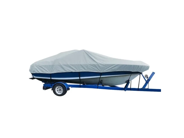 Carver Sun-DURA® Styled-to-Fit Boat Cover f/22.5' V-Hull Low Profile Cuddy Cabin Boats w/Windshield & Rails - Grey