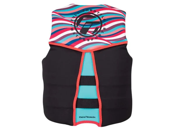 Full Throttle Women's Rapid-Dry Flex-Back Life Jacket - Women's XS - Pink/Black - Image 2