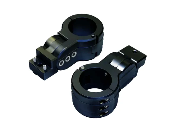 PTM Edge Board Rack Mounts - 2.5" Pipe Clamp - Black