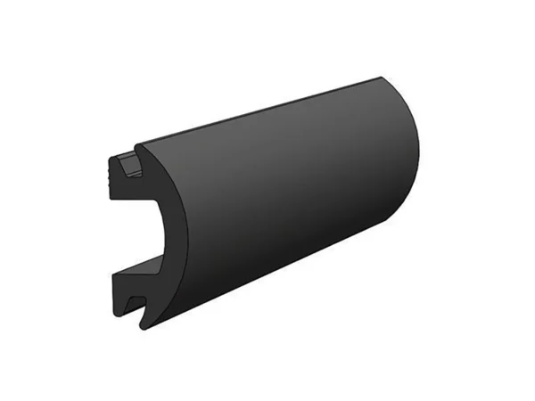 TACO 70' Flexible Black Rub Rail Insert 1-3/16" x 1/2"