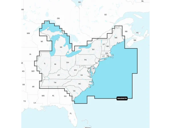 Navionics NAUS007R - U.S. East - Navionics+