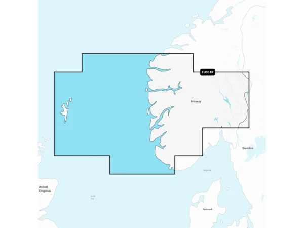 Garmin Navionics Vision+ NVEU051R - Norway, Lista to Sognefjord - Marine Chart