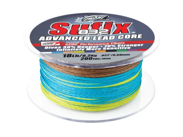 Sufix 832 Advanced Lead Core - 18lb - 10-Color Metered - 200 yds