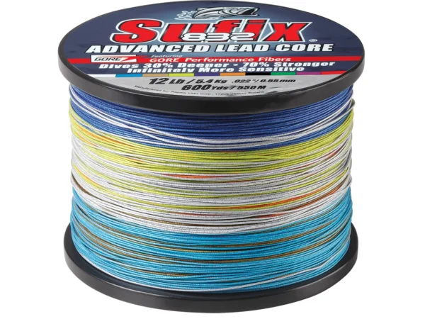 Sufix 832 Advanced Lead Core - 12lb - 10-Color Metered - 600 yds