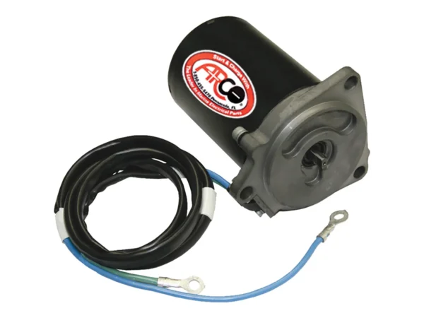 ARCO Marine Replacement Outboard Tilt Trim Motor - Yamaha, 2-Wire, 3 Bolt, Flat Blade Shaft