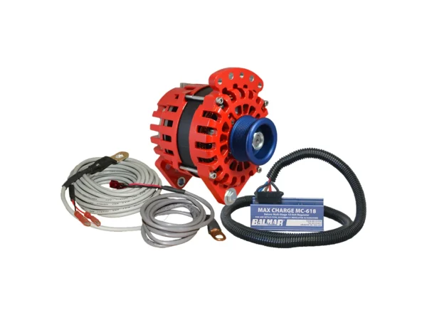 Balmar Alternator 170 AMP Kit 12V 3.15" Dual Foot Saddle J10 Pulley Regulator & Temp Sensor