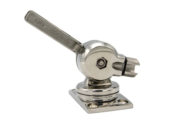 Shakespeare 6187 Sleek & Compact Stainless Steel Rotatable 4-Way Ratchet Mount - Image 2