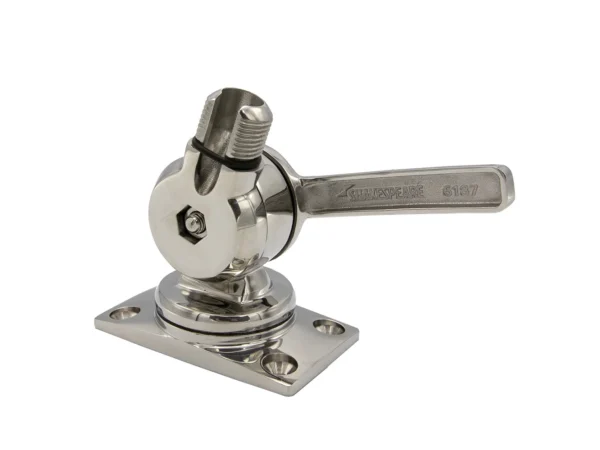 Shakespeare 6187 Sleek & Compact Stainless Steel Rotatable 4-Way Ratchet Mount - Image 3