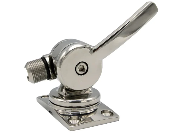 Shakespeare 6187 Sleek & Compact Stainless Steel Rotatable 4-Way Ratchet Mount - Image 4