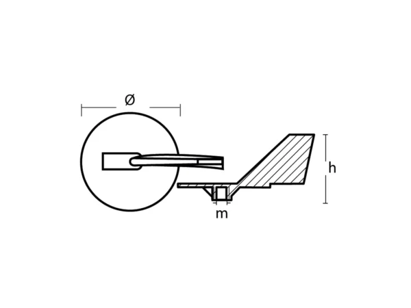 Tecnoseal Zinc Yamaha Trim Tab Anode f/150 - 225 HP Motors - Image 2