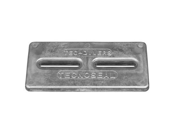 Tecnoseal Rectangular Zinc Plate Anode w/Inserts - 12" x 6" x 1"