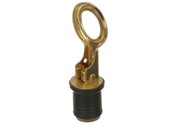 Attwood Snap-Handle Brass Drain Plug - 1" Diameter