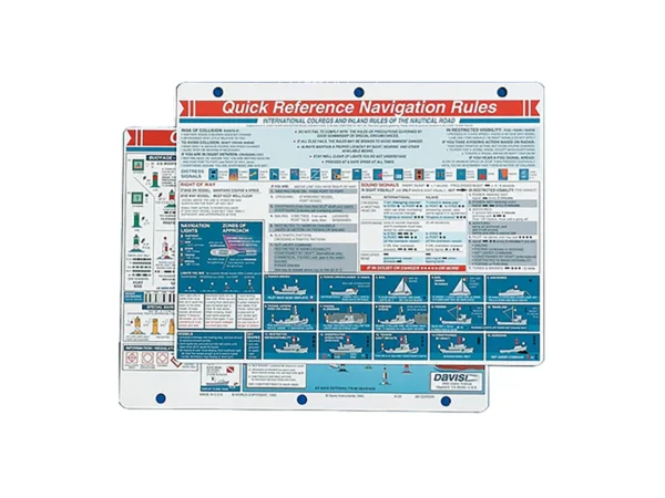 Davis Quick Reference Navigation Rules Card