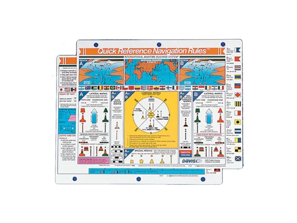 Davis Quick Reference International Navigation Rules Card