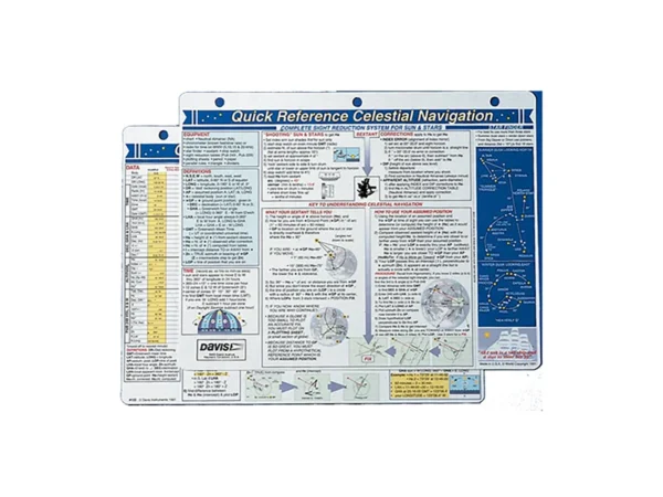 Davis Quick Reference Celestial Navigation Card