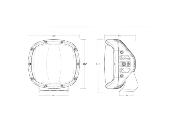 RIGID Industries Adapt XP w/Amber Pro Lens - Pair - Image 3