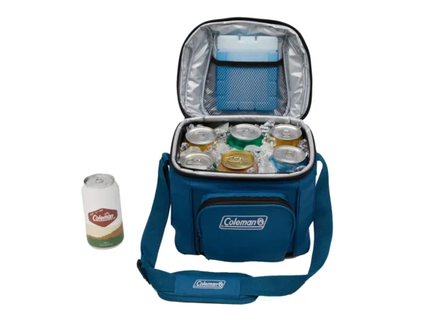 Coleman CHILLER™ 9-Can Soft-Sided Portable Cooler - Deep Ocean - Image 2