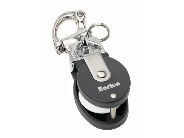 Barton Marine Size 2 Snatch Block w/Stainless Snap Shackle - 35mm Sheave