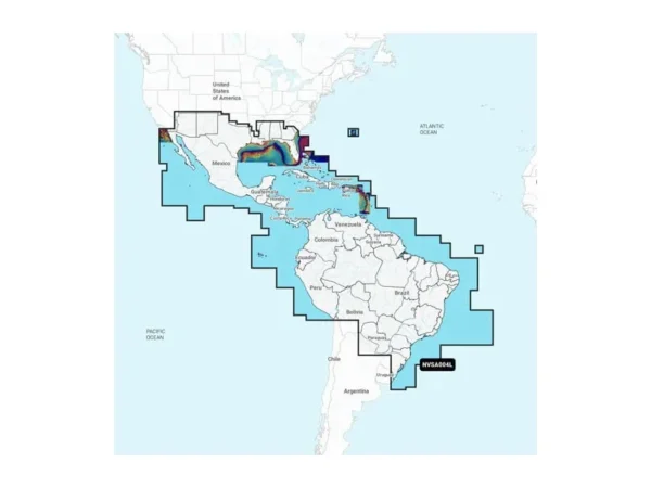 Garmin NVSA004L Navionics+ Vision+ Mexico to Brazil microSD