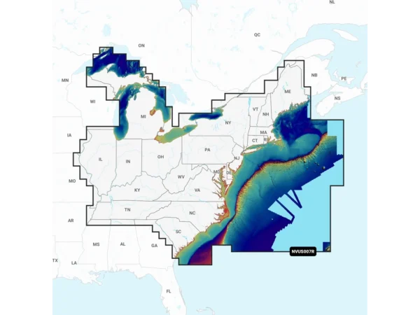 Garmin NVUS007R Navionics+ Vision+ U.S. East microSD